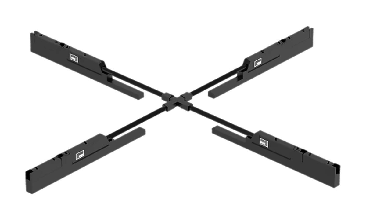 Four-way module connector