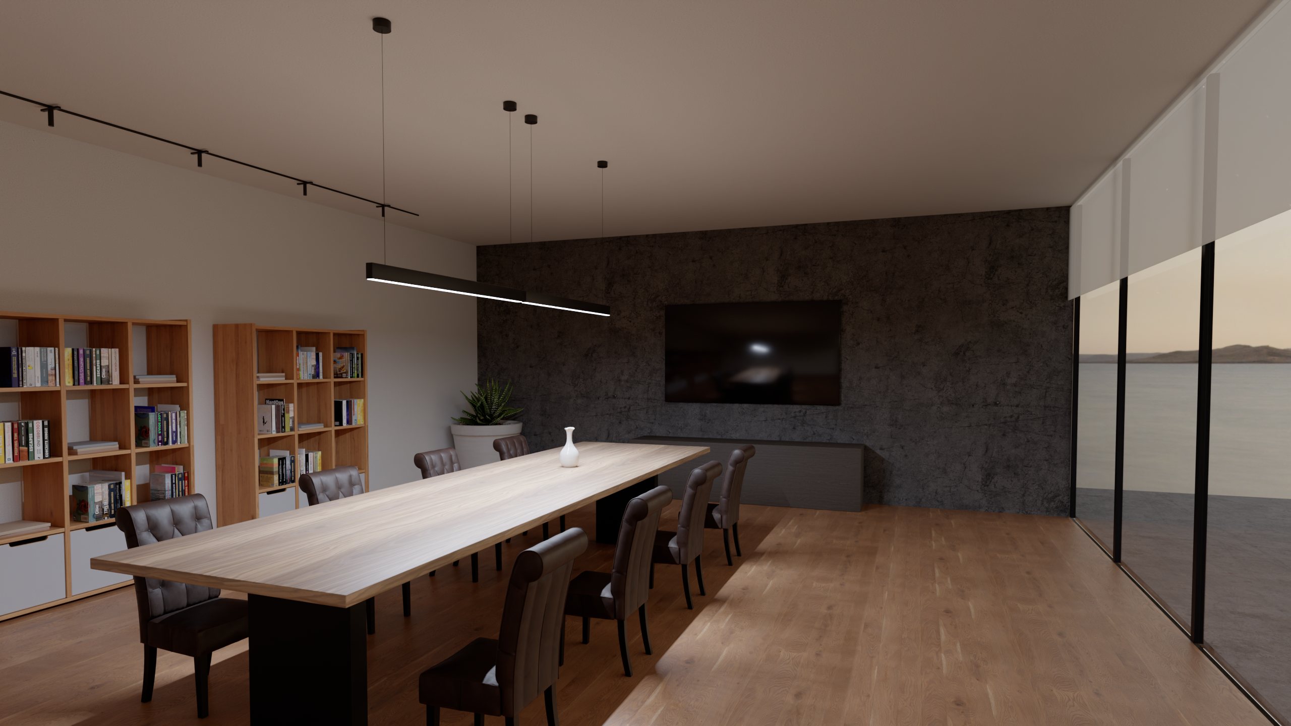 Sala riunioni illuminato solo da Pro PH0070
